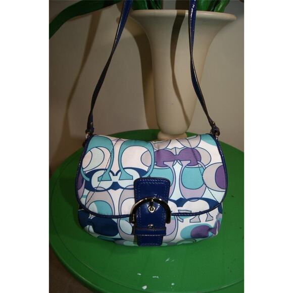 COACH KYRA SCARF PRINT CROSS BODY BAG MESSENGER (150 - Picture 1 of 9